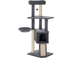 PawHut-kattenboom-48x40x127cm-spaanplaat-grijs