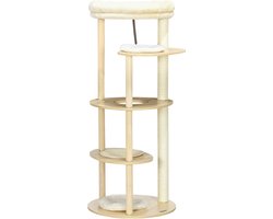 PawHut Kattenboom - Hout - 54x54x123,5cm - Eiken