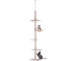 PawHut kattenboom - krabboom - met sisalpalen in hoogte verstelbaar