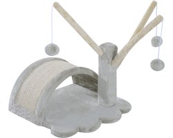 PawHut Kattenboom krabboom speelboom boom bal katten lichtgrijs D30-100