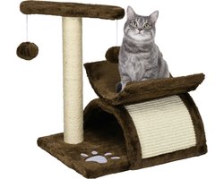 PawHut Kattenboom speelboom met bal kattenkrabpaal krabboom katten D30-189-1