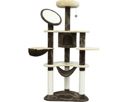 PawHut Krabpaal kattenboom krabpaal voor katten kat klimboom sisal pilaren D2-0027