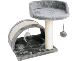 Pawise krabpaal - Met platform en brug – 36 x 23 x 36 cm