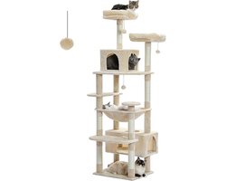 PAWZ® Krabpaal - Krabpaal Voor Katten - Kattenpaal - Kattenboom - Kattenmeubel - Krappaal - 184 cm