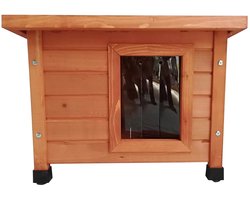 @Pet - @Pet - @Pet - Kattenhok - voor - buiten - XL - 68,5x54x51,5 - cm - hout - bruin