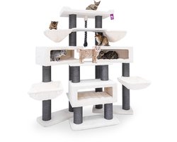 Petrebels Alley 200 Krabpaal XXL - Off-White - Voor Grote Katten - 187 x 82 x 200 cm