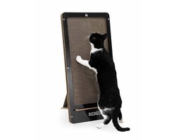 Petrebels Krabkarton voor Katten - Coco 80 - Zwart - Stevig Karton - Design Krabplank Verticaal - 60 x 32 x 34 cm