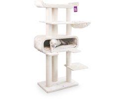 Petrebels Krabpaal XL Krabpaal Route 180 - Creme - Voor grote katten - 76 x 60 x 180 cm