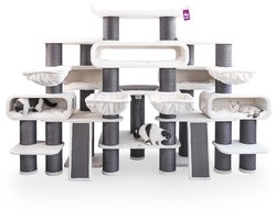 Petrebels Krabpaal XXL Krabpaal Norwegian 200 - Off white - Voor meerdere katten - 325 x 125 x 200 cm