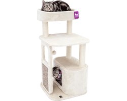 Petrebels Little Rock 99 Krabpaal -  Creme - 50 x 50 x 99 cm - stabiel