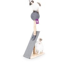 Petrebels Palmdale 102 Krabpaal Hout - Grijs - Design - 50 x 30 x 102 cm