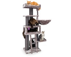 Petrebels Parklane 175 Krabpaal XXL - Cappuccino - Extra Dikke Stammen - 58 x 45 x 175 cm