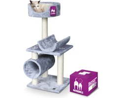 Petrebels Portland 92 krabpaal - Grijs - 40 x 40 x 92 cm - 8,7 kg