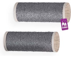 Petrebels Wandmeubel wandmontage Klimmuur Kat - Kattenmuur Horizon 1530 set-Old Grey - 15 x 15 x 34 cm