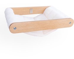 Petrebels Wandmeubel wandmontage Klimmuur Kat - Kattenmuur Lazy 50-Rusty Oak - 50 x 39 x 7 cm