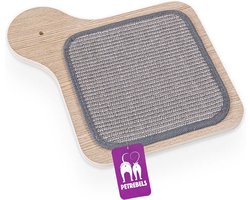 Petrebels Wandmeubel wandmontage Klimmuur Kat - Kattenmuur Level 35-Old Grey - 35 x 35 x 2 cm