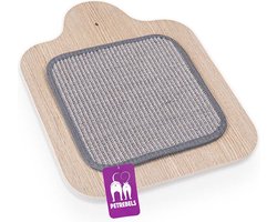 Petrebels Wandmeubel wandmontage Klimmuur Kat - Kattenmuur Level 40-Old Grey - 40 x 40 x 2 cm