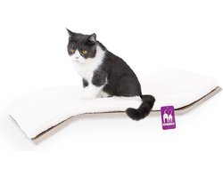 Petrebels Wandmeubel wandmontage Klimmuur Kat - Kattenmuur Wave 70-Old Grey - 70 x 20 x 35 cm