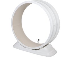 PIPIPOXER-Katten Loopwiel - kattenspeelgoed - Kattenwiel - met afneembaar tapijt -80*31*84cm- Wit