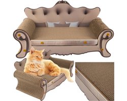 Purlov Krabpaal Sofa – Luxe Krabmeubel Sofa voor Katten – MDF en Karton