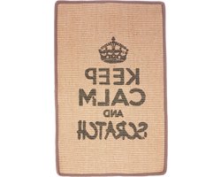 Rechthoekige sisal krabmat design scratcher - grijs - duurzaam - katten krabben - interieur - stijlvol