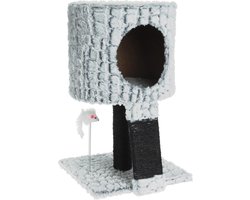 RelaxPets - Cats Collection - Krabpaal - Kattenmand - Krabben - Inclusief Speeltje en Krabplank - Vierkant - 30x30x50 cm