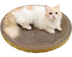 Ronde 2-in-1 Kattenkrabplank van Duurzaam Karton voor Binnen