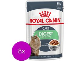 Royal Canin Digest Sensitive - In Gravy - Kattenvoer - 8 x 12x85 g