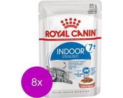 Royal Canin Indoor 7+ In Gravy - Kattenvoer - 8 x 12x85 g