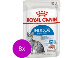 Royal Canin Indoor In Gravy - Kattenvoer - 8 x 12x85 g Bonuspack