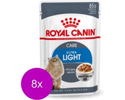 Royal Canin Ultra Light - In Gravy - Kattenvoer - 8 x 12x85 g