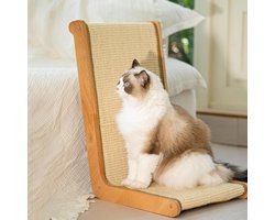 SCH® Krabton - Krabpaal - Krabton voor Katten- Beige- ‎‎37cm x 48cm x 58 cm; 3.42 kg