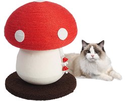 Schattige Paddenstoel Krabpaal voor Katten - Duurzame Sisal Krabber en Kattenspeelgoed voor Binnen