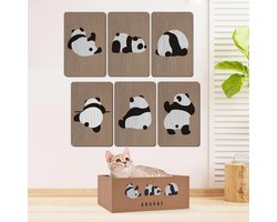 Set van 7 Krabplanken voor Katten met Kattengrottenbox - Beschermt Meubels