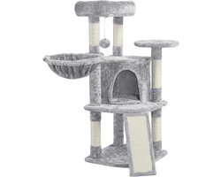 Stabiele Klimboom voor Katten met Sisalstammen en Pluche Ligbed