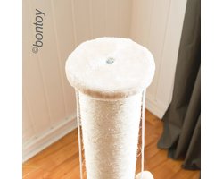 Stabiele Krabpaal voor Katten met Speelballen - 40 x 40 x 90 cm