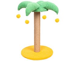 Stella The Tux - Krabpaal - Voor Katten – Palmboom - Kattenspeelgoed - Sisal Touw - 30 x 30 x 50 cm - Krabplank - Krabmat - Kattenbed - Kattenpaal - Krabton - Kattenmeubel - Kattentoren - Kattenspeeltjes – Kattenboom