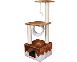 Stevige krabpaal met huisje en tunnel 102 cm hoog