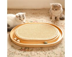 SVN® Krabton - Krabpaal - Krabton voor Katten- Beige - ‎43cm x 33cm x 3cm