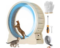 TADES® Katten Loopwiel - Kattenwiel - Looprad Kat - Looprad - Katten Loopband - Cat Wheel - Kattenloopwiel - Cat Exercise Wheel - Kattenspeelgoed - Kattenspeeltjes