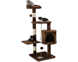 Thuys – Krabpaal Voor Zware Katten – Voor Grote Katten – 40 x 60 x 112cm – Bruin