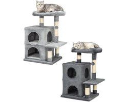 Thuys – Krabton Voor Katten – Krabmeubel – Krabboom – 50 x 40 x 80cm – Donkergrijs