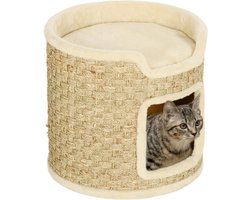 Thuys – Krabton Voor Katten – Krabmeubel – Krabtoren Kat – 40 x 39 x 39cm – Kaki