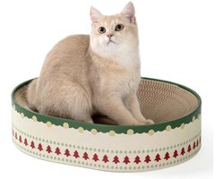 Titel: Krabkarton in de vorm van een kom voor katten.