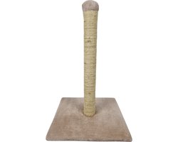 Topmast Krabpaal Classic - Beige - 40 x 40 x 60 cm - Krabpaal voor Katten - Met Sisal Touw
