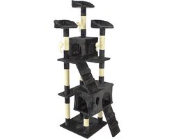 Topmast Krabpaal - Kattenpaal - Kimberley - Zwart - 50 x 50 x 170 cm