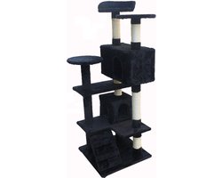 Topmast Krabpaal - Kattenpaal - Mickey - 50 x 50 x 132 cm - zwart