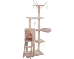 Topmast Krabpaal - Kattenpaal - SARA - 50 x 35 x 138 cm - Beige