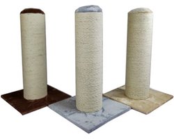 Topmast Krabpaal - Klimpaal - Kattenpaal - Big pole - Stam 15 cm DIK - Beige - 50 x 50 x 72 cm