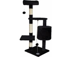Topmast Krabpaal - Klimpaal - Kattenpaal - Montreal - Zwart - 40 x 40 x 112 cm